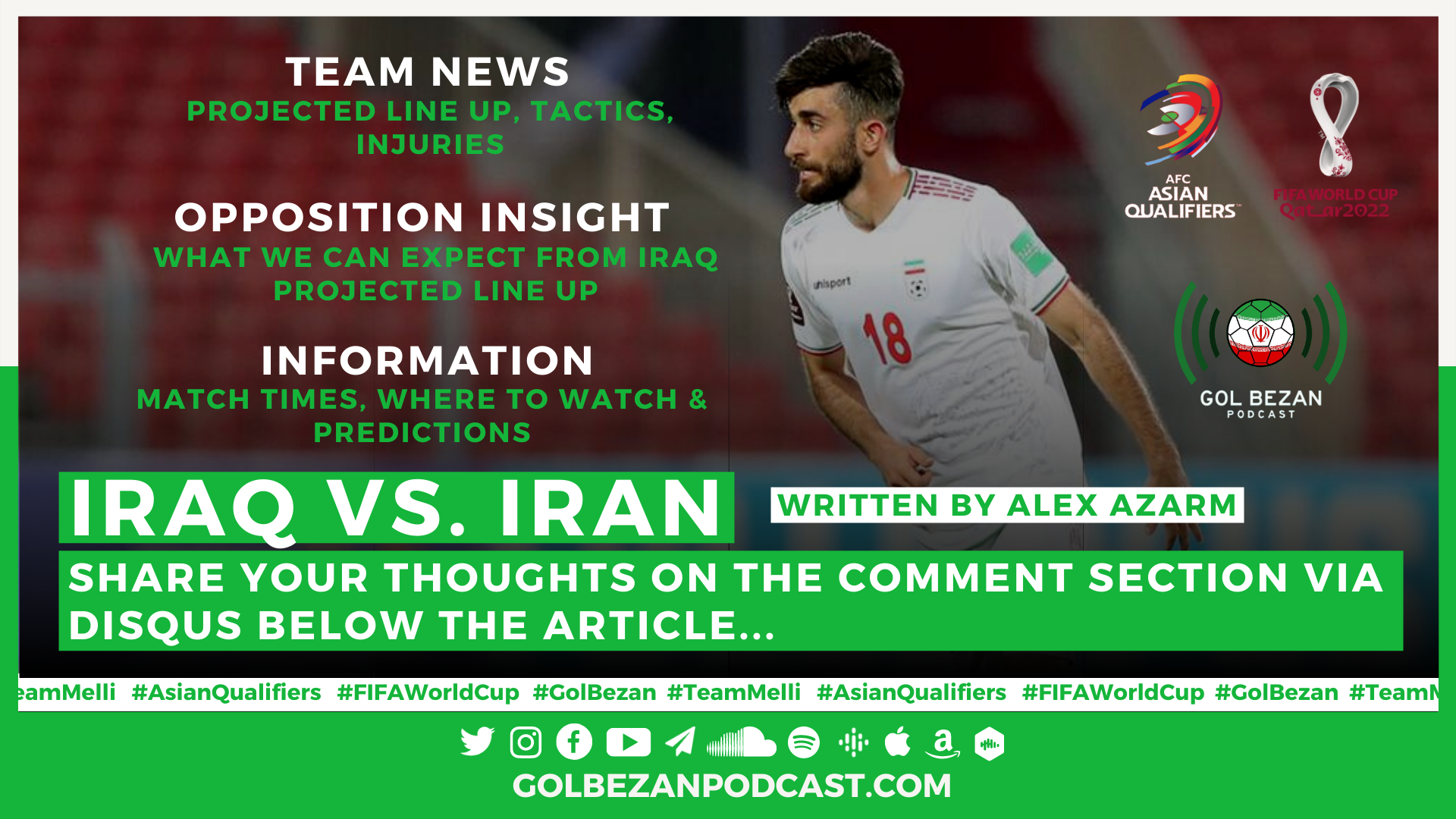 PREVIEW: Iran vs. Iraq | 2022 World Cup Qualifiers - Team News, Opposition Insight, Predictions and More