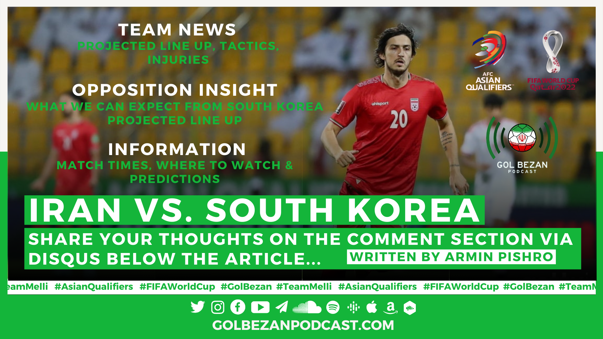 PREVIEW: Iran vs. South Korea | 2022 World Cup Qualifiers - Team News, Opposition Insight, Predictions and More