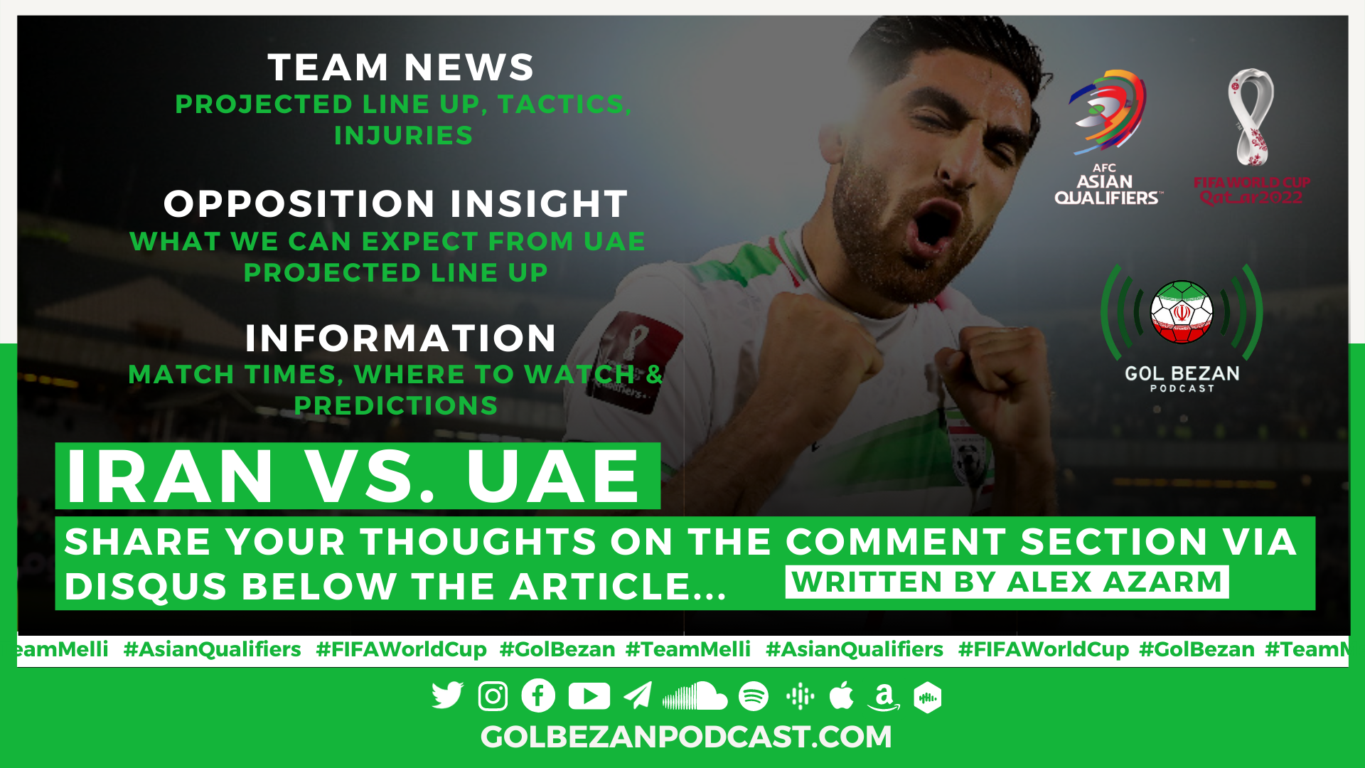 PREVIEW: Iran vs. UAE | 2022 World Cup Qualifiers - Team News, Opposition Insight, Predictions and More